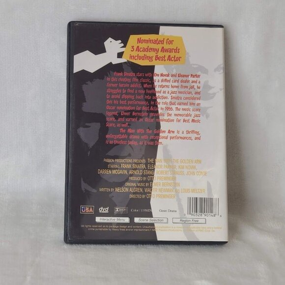 The Man with the Golden Arm (1955) DVD 2004 Frank Sinatra Kim Novak Drama - Picture 5 of 7